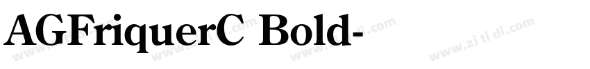 AGFriquerC Bold字体转换